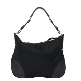 PRADA Shoulder Bag Nylon Black Auth am6640 - 0
