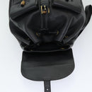 GUCCI Bamboo Backpack Leather Black Auth am6663-21