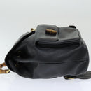 GUCCI Bamboo Backpack Leather Black Auth am6663-4