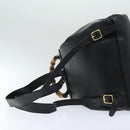 GUCCI Bamboo Backpack Leather Black Auth am6663-8