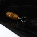 GUCCI Bamboo Hand Bag Nylon Black Auth am6667-18