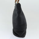 GUCCI Bamboo Hand Bag Nylon Black Auth am6667-3