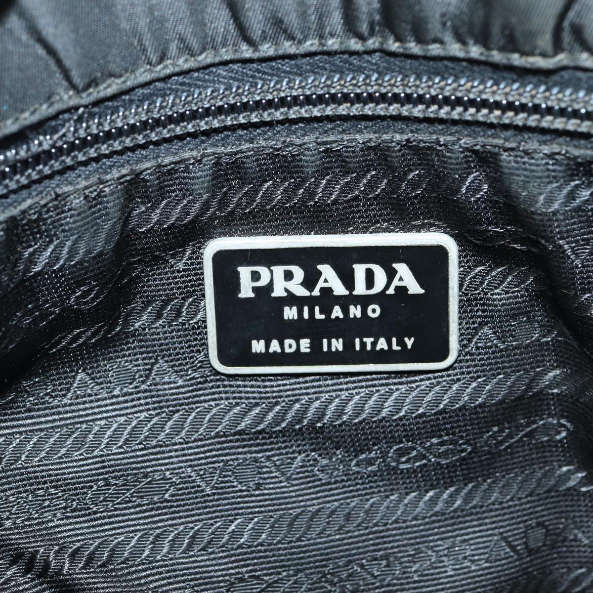 PRADA Hand Bag Nylon Black Auth am6668