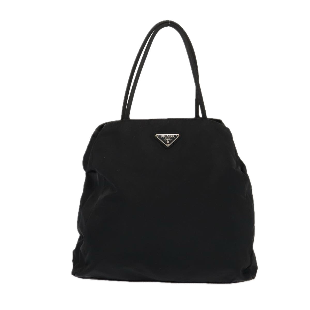 PRADA Hand Bag Nylon Black Auth am6668