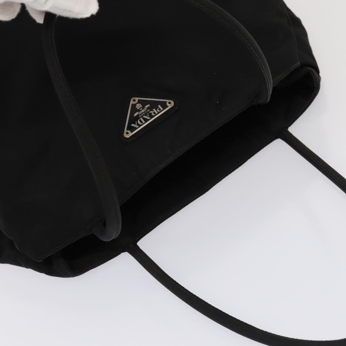 PRADA Hand Bag Nylon Black Auth am6668