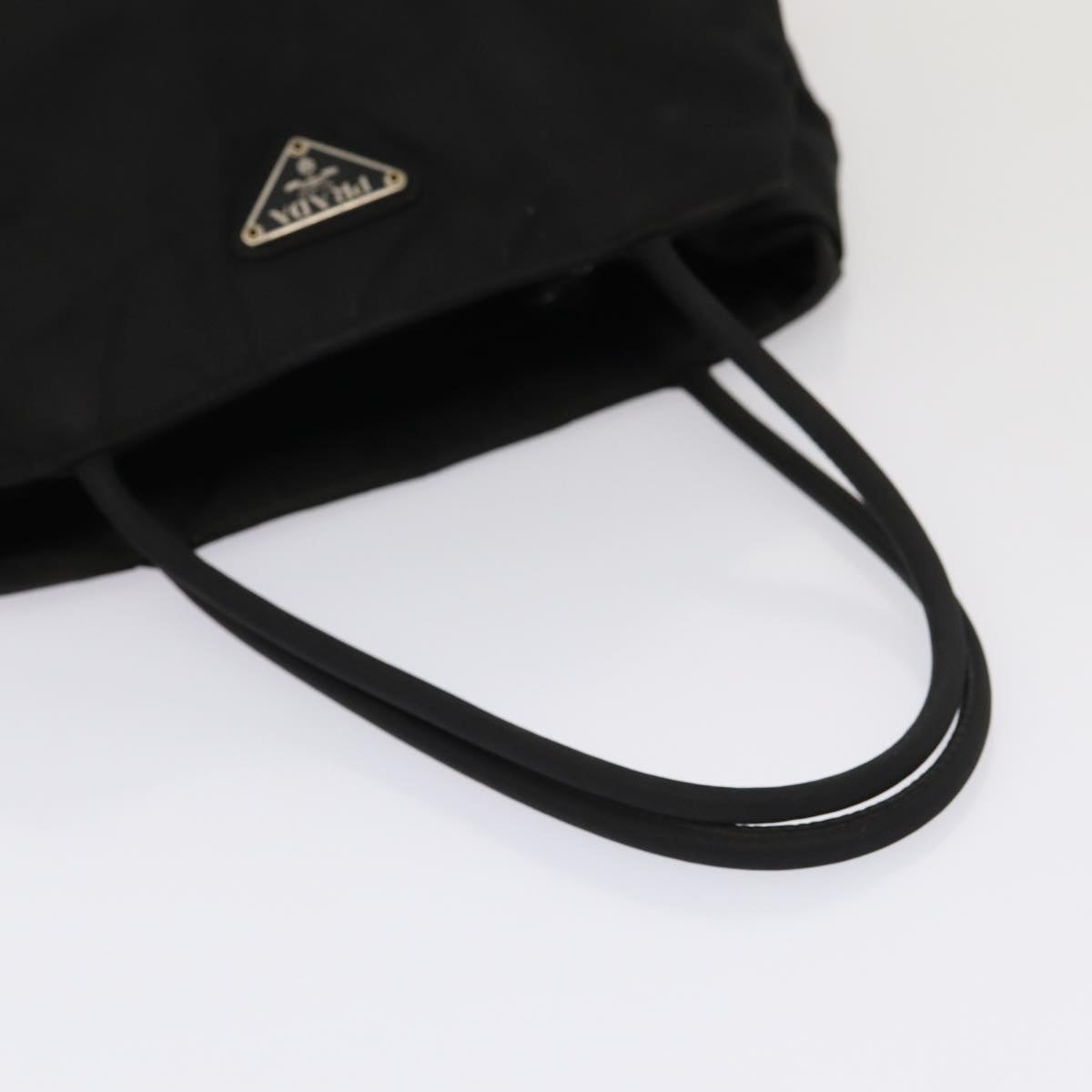 PRADA Hand Bag Nylon Black Auth am6668