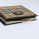 Burberrys Nova Check Wallet Canvas Beige Auth am6671-5