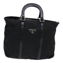 PRADA Hand Bag Nylon Black Auth am6693-2