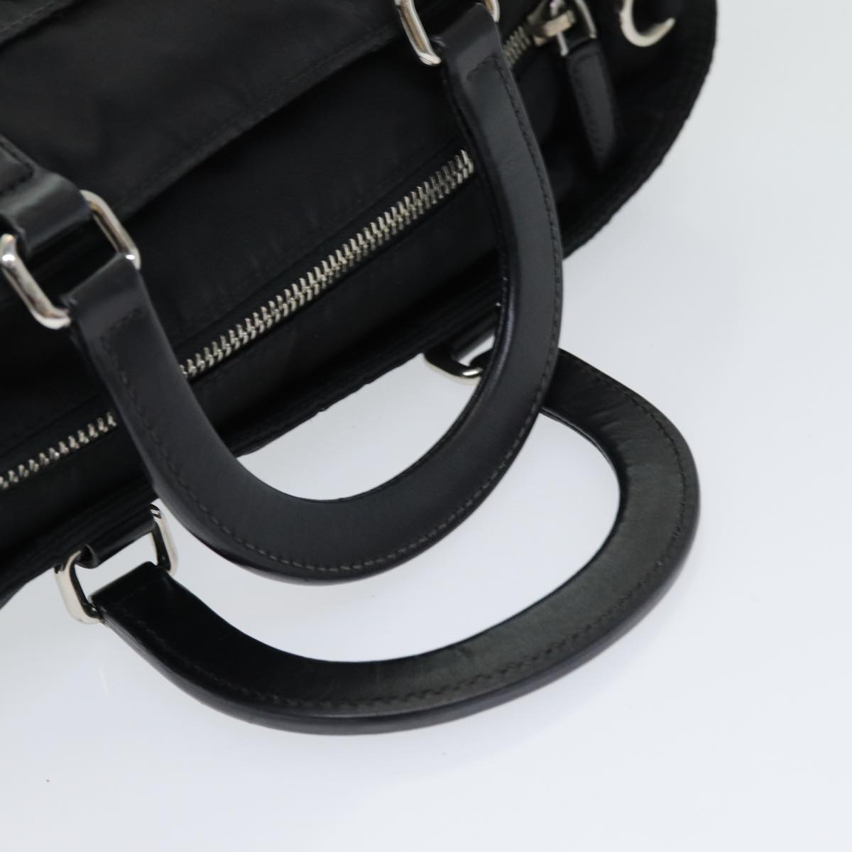 PRADA Hand Bag Nylon Black Auth am6693