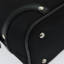 BURBERRY Nova Check Shoulder Bag Nylon Black Beige Auth am6696-14