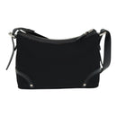 BURBERRY Nova Check Shoulder Bag Nylon Black Beige Auth am6696-2