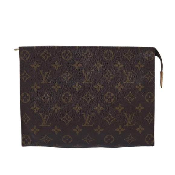 LOUIS VUITTON Monogram Poche Toilette 26 Pouch M47542 LV Auth am6697