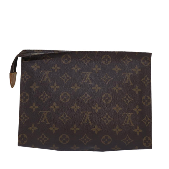 LOUIS VUITTON Monogram Poche Toilette 26 Pouch M47542 LV Auth am6697
