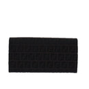 FENDI Zucchino Canvas Long Wallet Brown Auth am6703-2