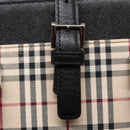 BURBERRY Nova Check Hand Bag Canvas Beige Black Auth am6710-10