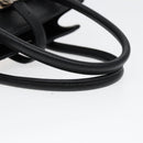 BURBERRY Nova Check Hand Bag Canvas Beige Black Auth am6710-8