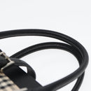 BURBERRY Nova Check Hand Bag Canvas Beige Black Auth am6710-14