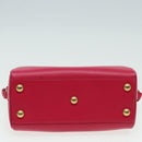 SAINT LAURENT Baby Duffel Hand Bag Leather 2way Red Auth am6711-5