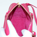 SAINT LAURENT Baby Duffel Hand Bag Leather 2way Red Auth am6711-21