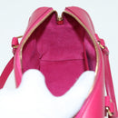 SAINT LAURENT Baby Duffel Hand Bag Leather 2way Red Auth am6711-22