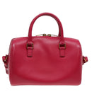 SAINT LAURENT Baby Duffel Hand Bag Leather 2way Red Auth am6711-2