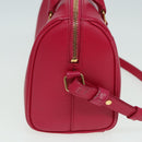 SAINT LAURENT Baby Duffel Hand Bag Leather 2way Red Auth am6711-4