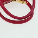 SAINT LAURENT Baby Duffel Hand Bag Leather 2way Red Auth am6711-7