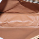 CELINE Macadam Canvas Shoulder Bag PVC Leather Brown Gold Auth am6745-10