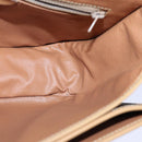 CELINE Macadam Canvas Shoulder Bag PVC Leather Brown Gold Auth am6745-20