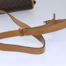 CELINE Macadam Canvas Shoulder Bag PVC Leather Brown Gold Auth am6745-7