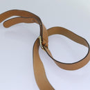 CELINE Macadam Canvas Shoulder Bag PVC Leather Brown Gold Auth am6745-14