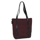 GIVENCHY Tote Bag Canvas Red Gold Auth am6746-1