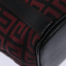 GIVENCHY Tote Bag Canvas Red Gold Auth am6746-15