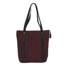 GIVENCHY Tote Bag Canvas Red Gold Auth am6746-2