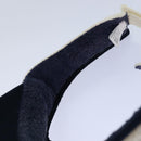 CHANEL Sports Sun Visor Cotton White Silver CC Auth am6754-11