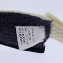 CHANEL Sports Sun Visor Cotton White Silver CC Auth am6754-14