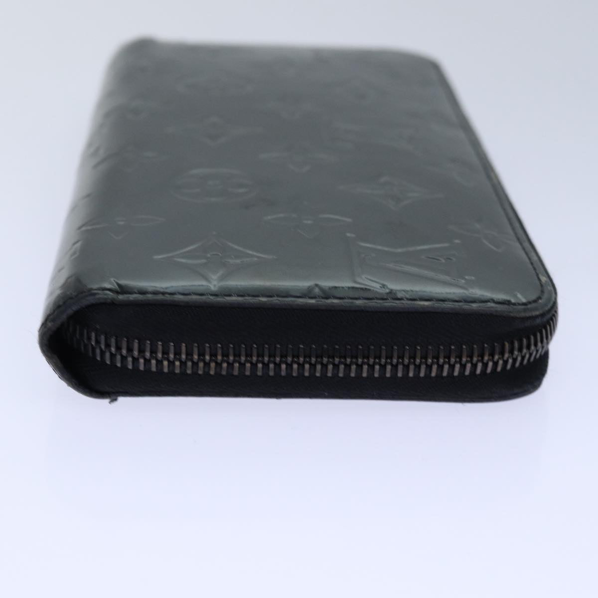 LOUIS VUITTON Vernis Zippy Wallet Long Wallet Noir Manetic M90075 LV Auth am6756