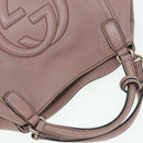 GUCCI Soho Hand Bag Leather 2way Gold Pink 336751 Auth am6760-6