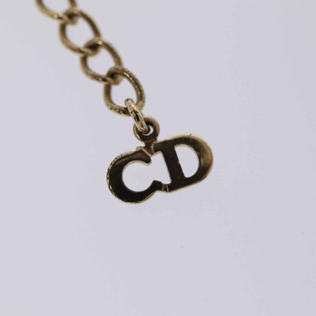 Christian Dior Necklace metal Gold Auth am6766