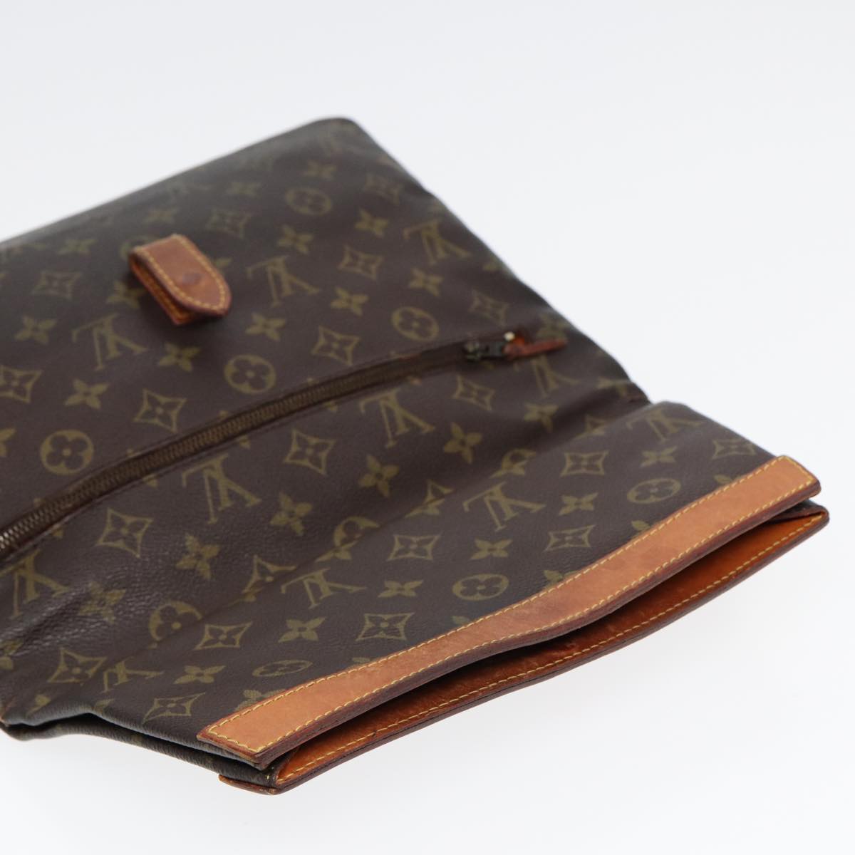 LOUIS VUITTON Monogram Pochette Priant Clutch Bag M51805 LV Auth am6777