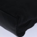 Christian Dior Maris Pearl Hand Bag Nylon Black Silver Auth am6778-15