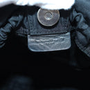 Christian Dior Maris Pearl Hand Bag Nylon Black Silver Auth am6778-17