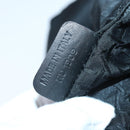 Christian Dior Maris Pearl Hand Bag Nylon Black Silver Auth am6778-12