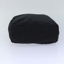 Christian Dior Maris Pearl Hand Bag Nylon Black Silver Auth am6778-5