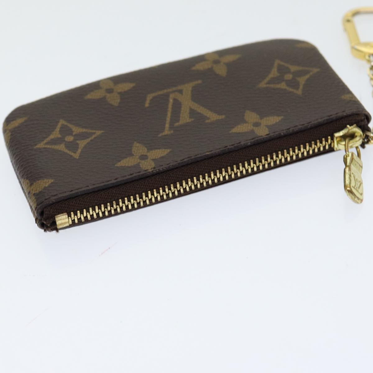 LOUIS VUITTON Monogram Pochette Cles Coin Purse M62650 LV Auth am6784