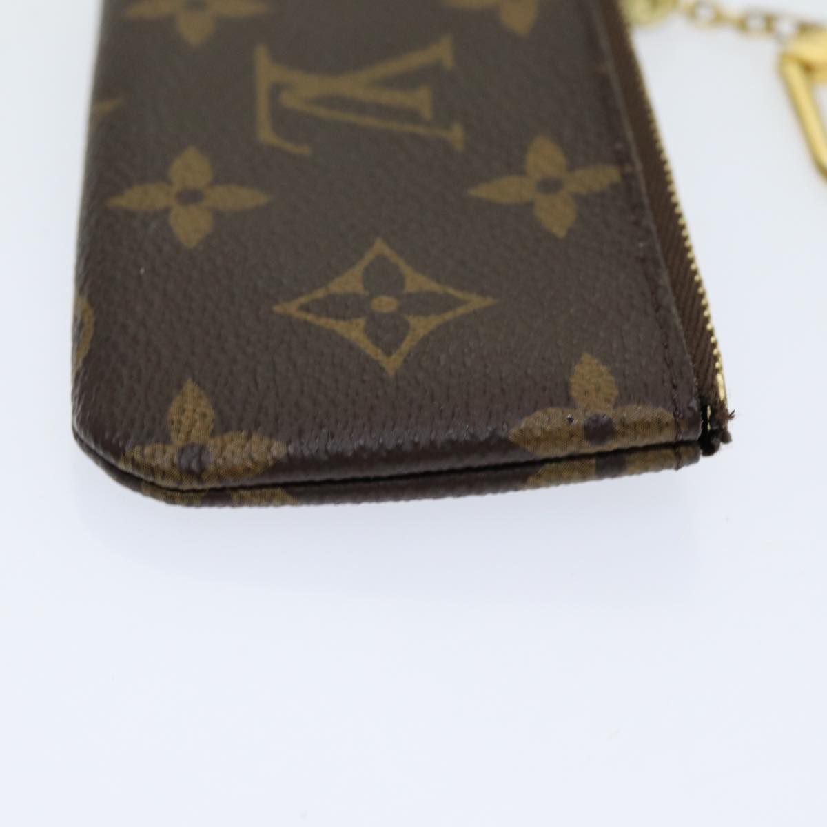 LOUIS VUITTON Monogram Pochette Cles Coin Purse M62650 LV Auth am6785