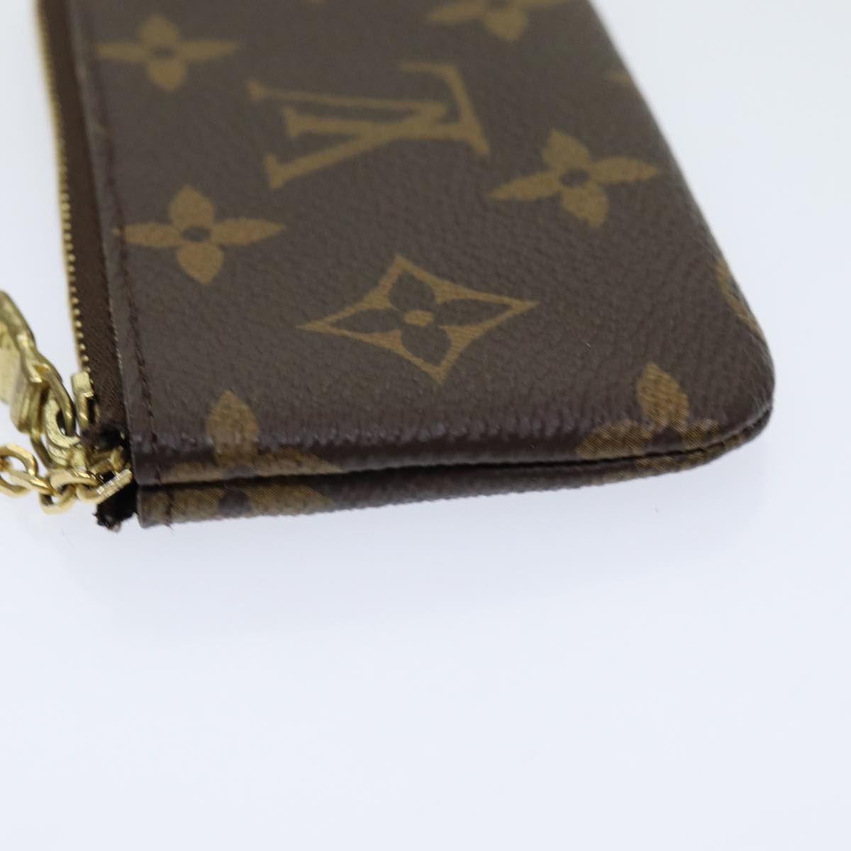 LOUIS VUITTON Monogram Pochette Cles Coin Purse M62650 LV Auth am6785