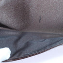 FENDI Zucca Canvas Long Wallet Black Brown Silver Auth am6788-18