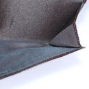 FENDI Zucca Canvas Long Wallet Black Brown Silver Auth am6788-19