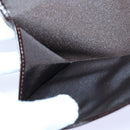 FENDI Zucca Canvas Long Wallet Black Brown Silver Auth am6788-20